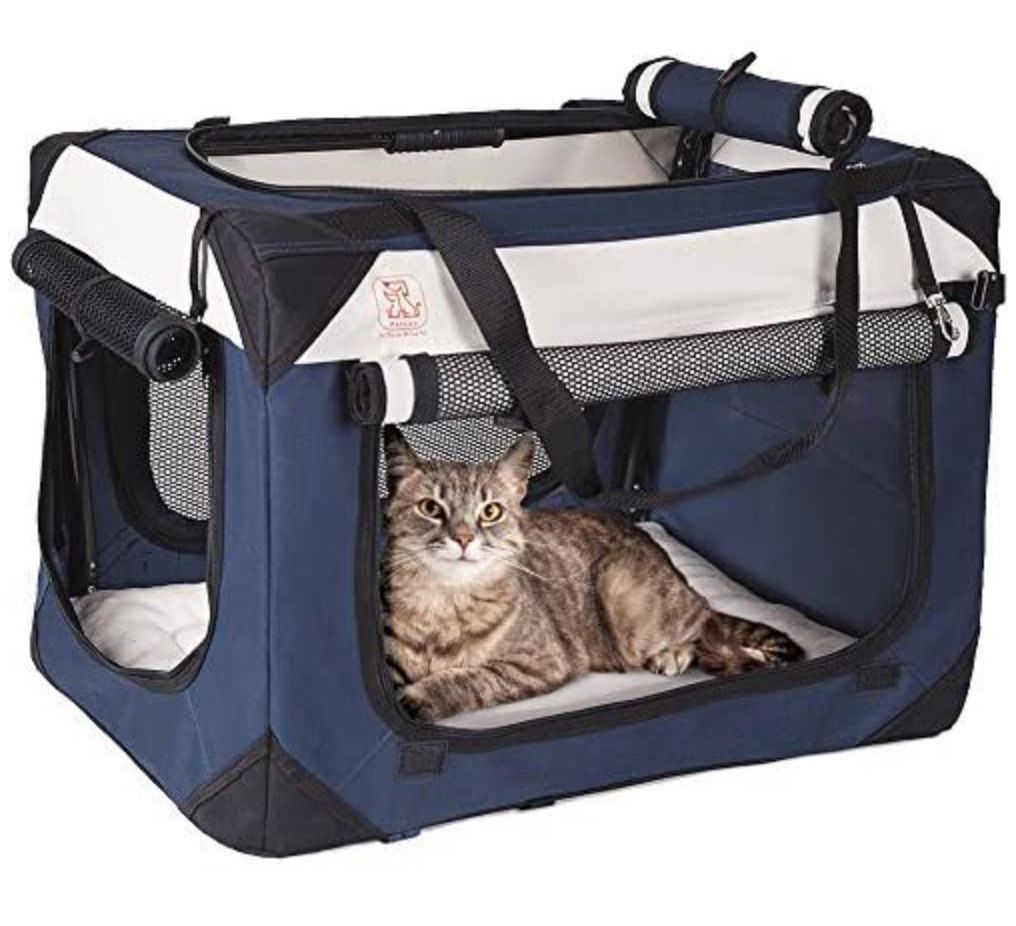 PetLuv“快乐猫高级猫载体软边折叠上衣