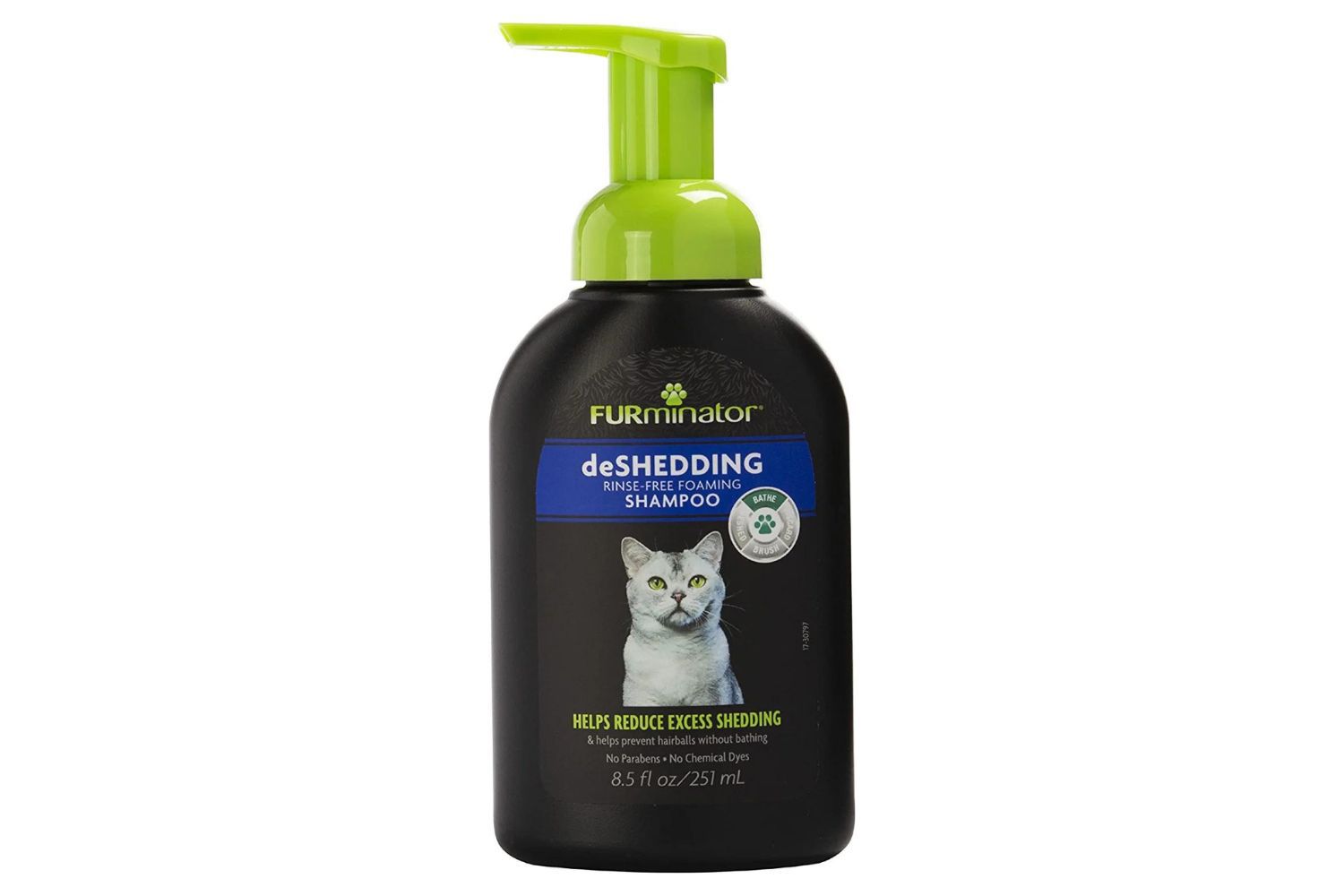 FURminator deShedding Rinse-Free Foaming Shampoo for Cats