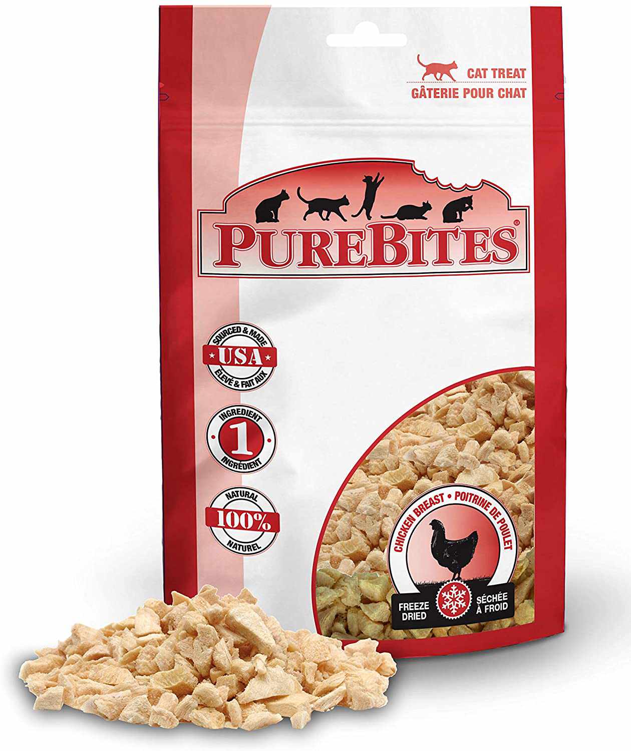 PureBites冷冻干鸡胸肉猫零食