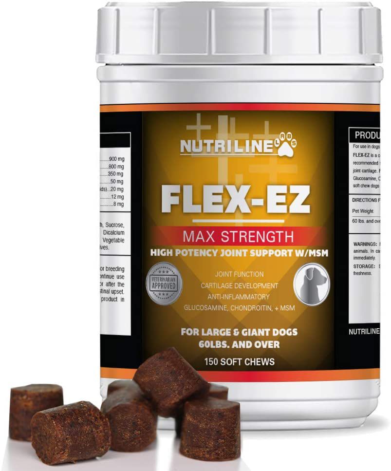 纽崔林实验室Flex EZ葡萄糖胺软骨素狗狗软咀嚼