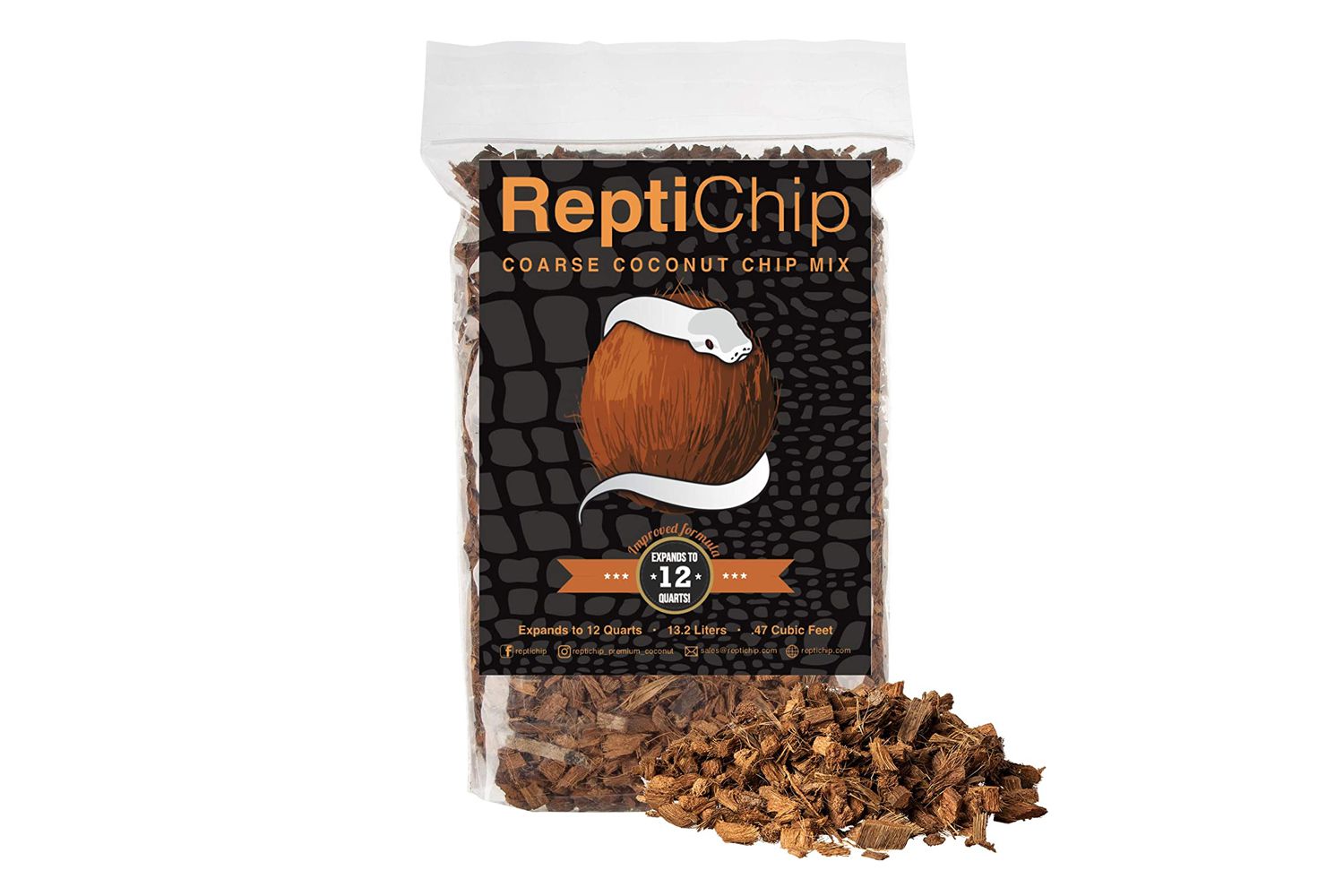 ReptiChip粗椰子片混合物