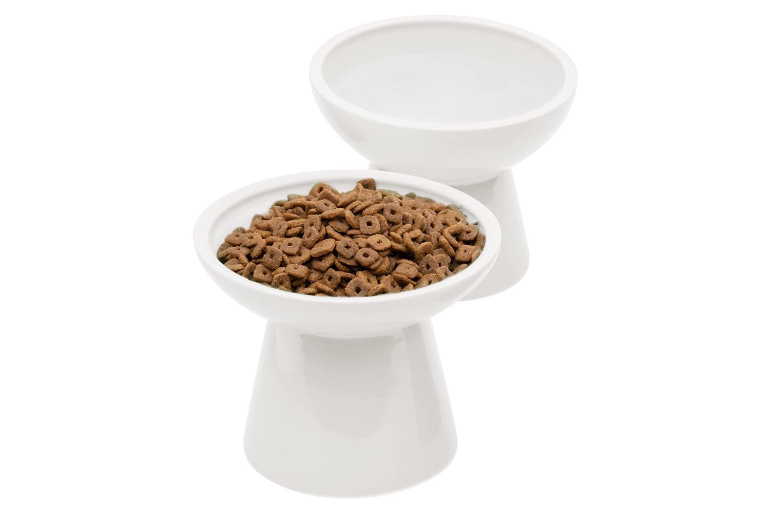 Amazon CEEFU 2 Extra Wide Raised Cat Food Bowl