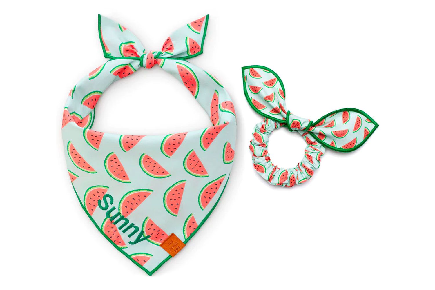 The Foggy Dog Scrunchie and Bandana Set