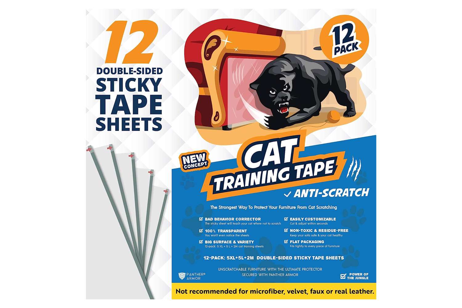 Amazon Panther Armor Cat Training Tape Sheets