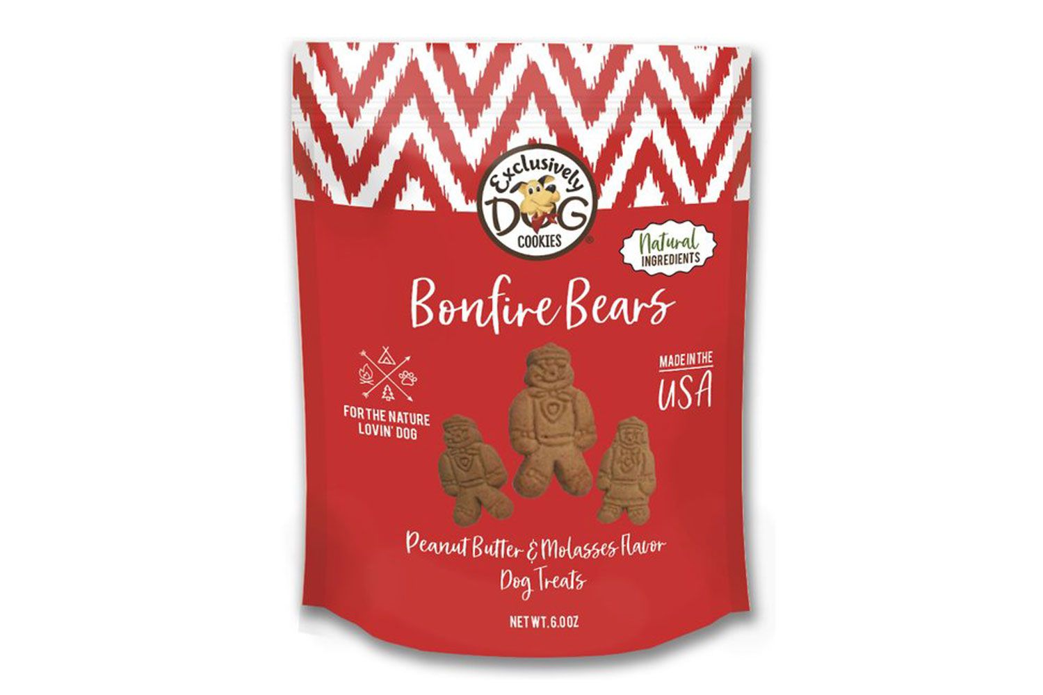 只狗饼干篝火熊Peanut Butter & Molasses Flavor Dog Treats