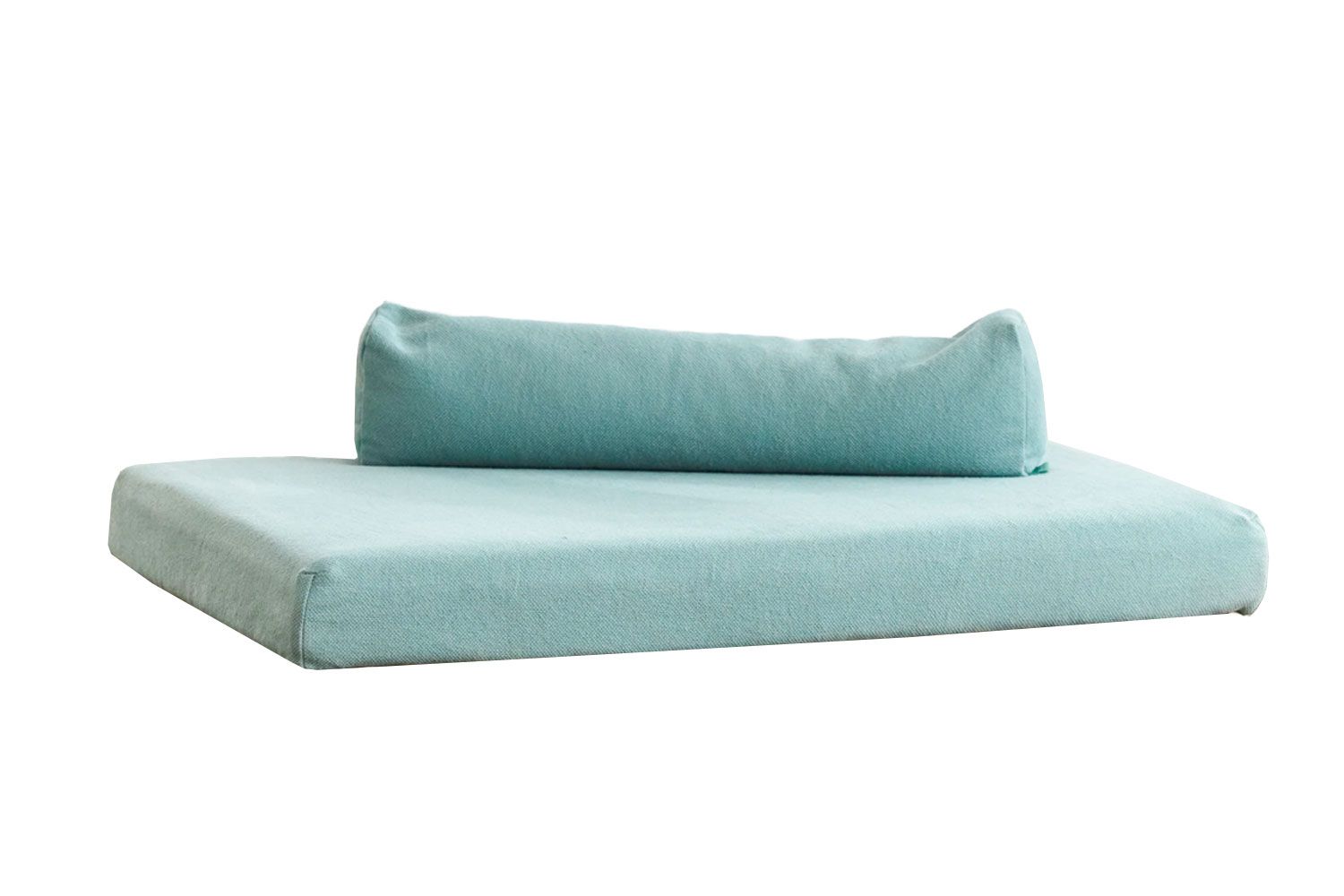 Avocado Green Dog Bed and Pillow Bolster