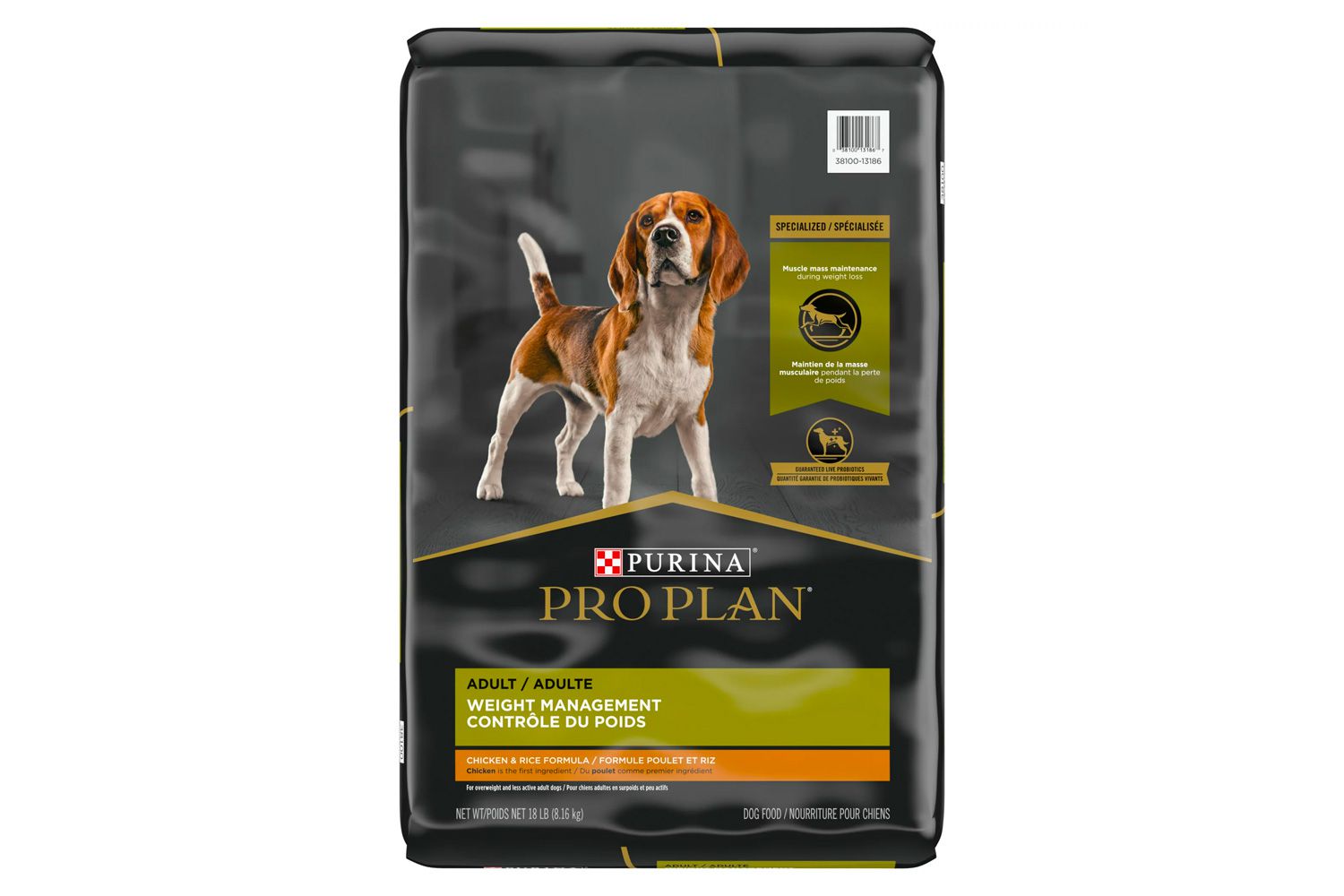 Walmart Purina Pro Plan Adult Weight Management Dog Food, Shredded Blend Chicken & Rice Formula