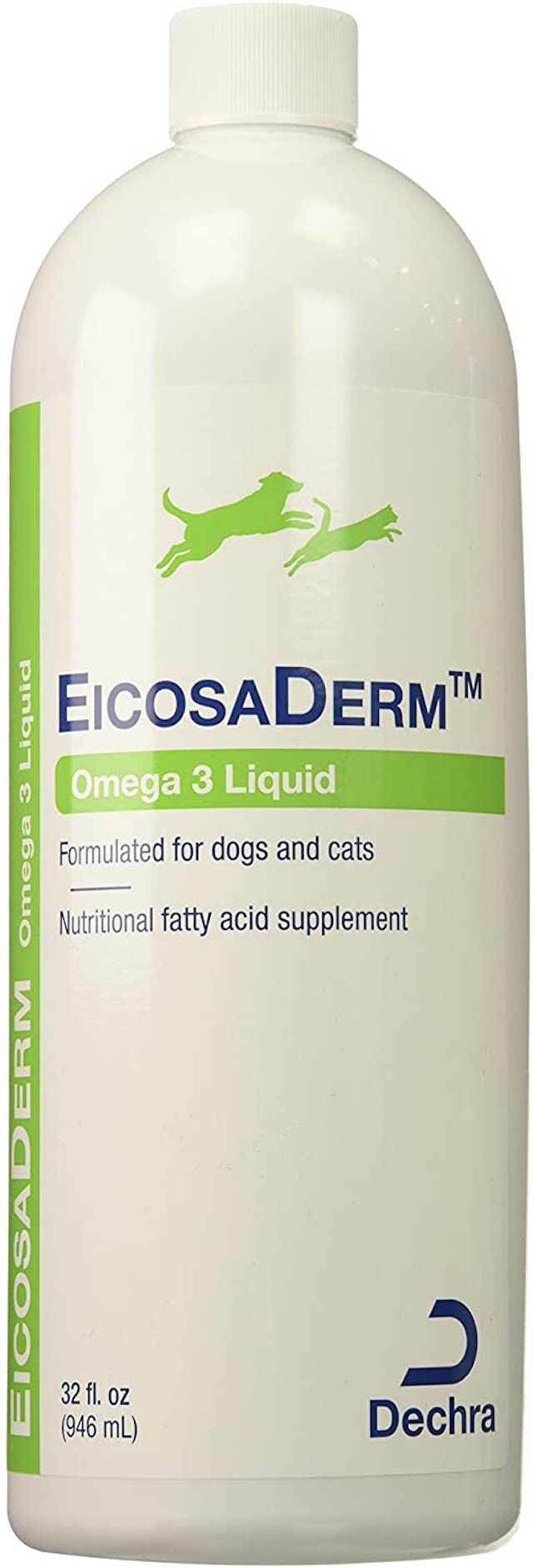 EicosaDerm Omega 3液体狗猫营养补充