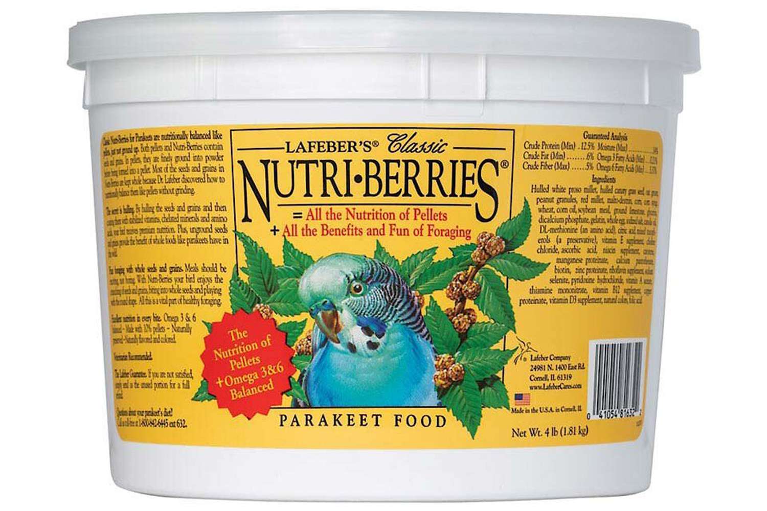 lafebers经典营养浆果长尾小鹦鹉食品