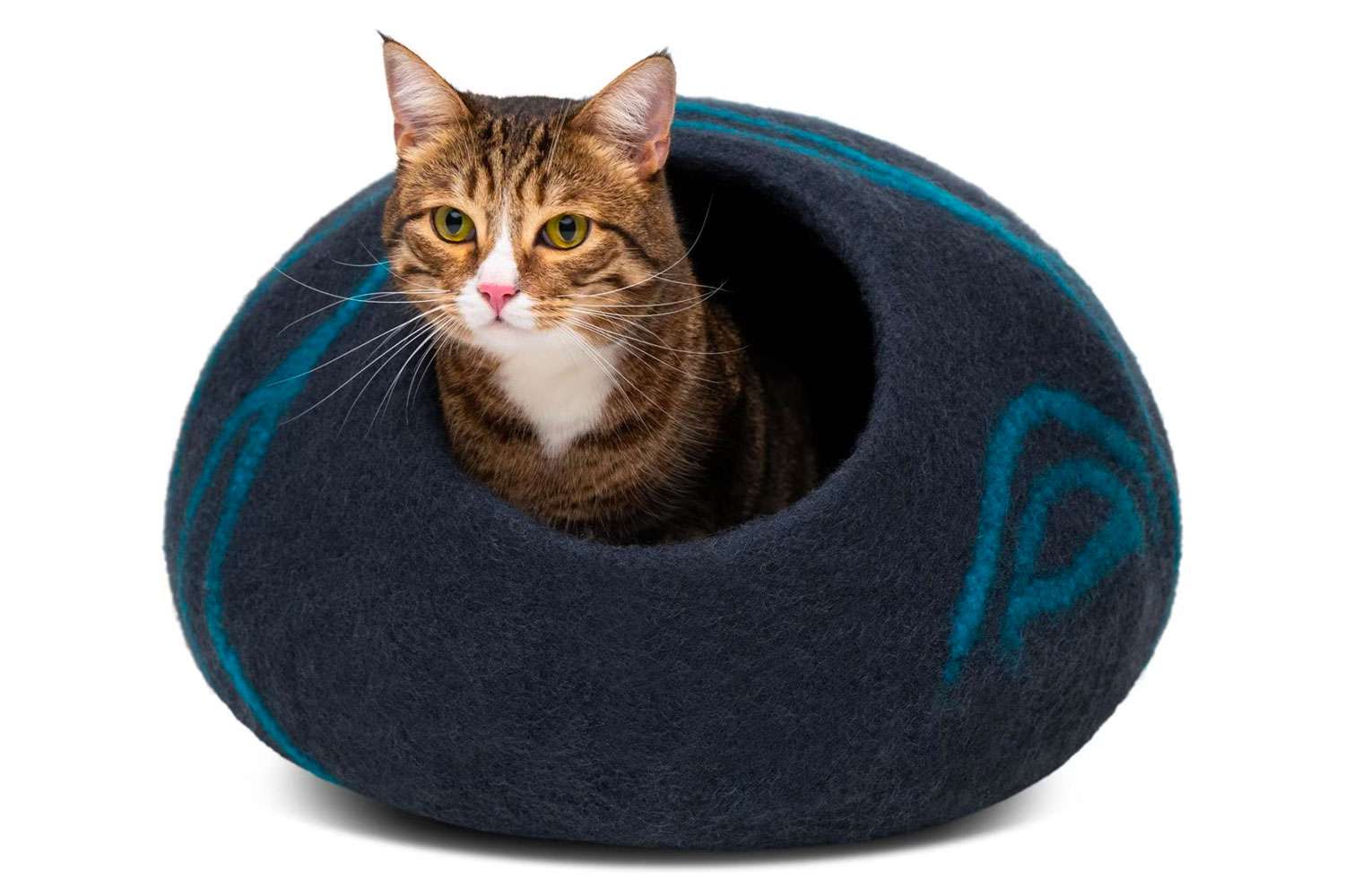 Meowfia高级毛毡猫洞床