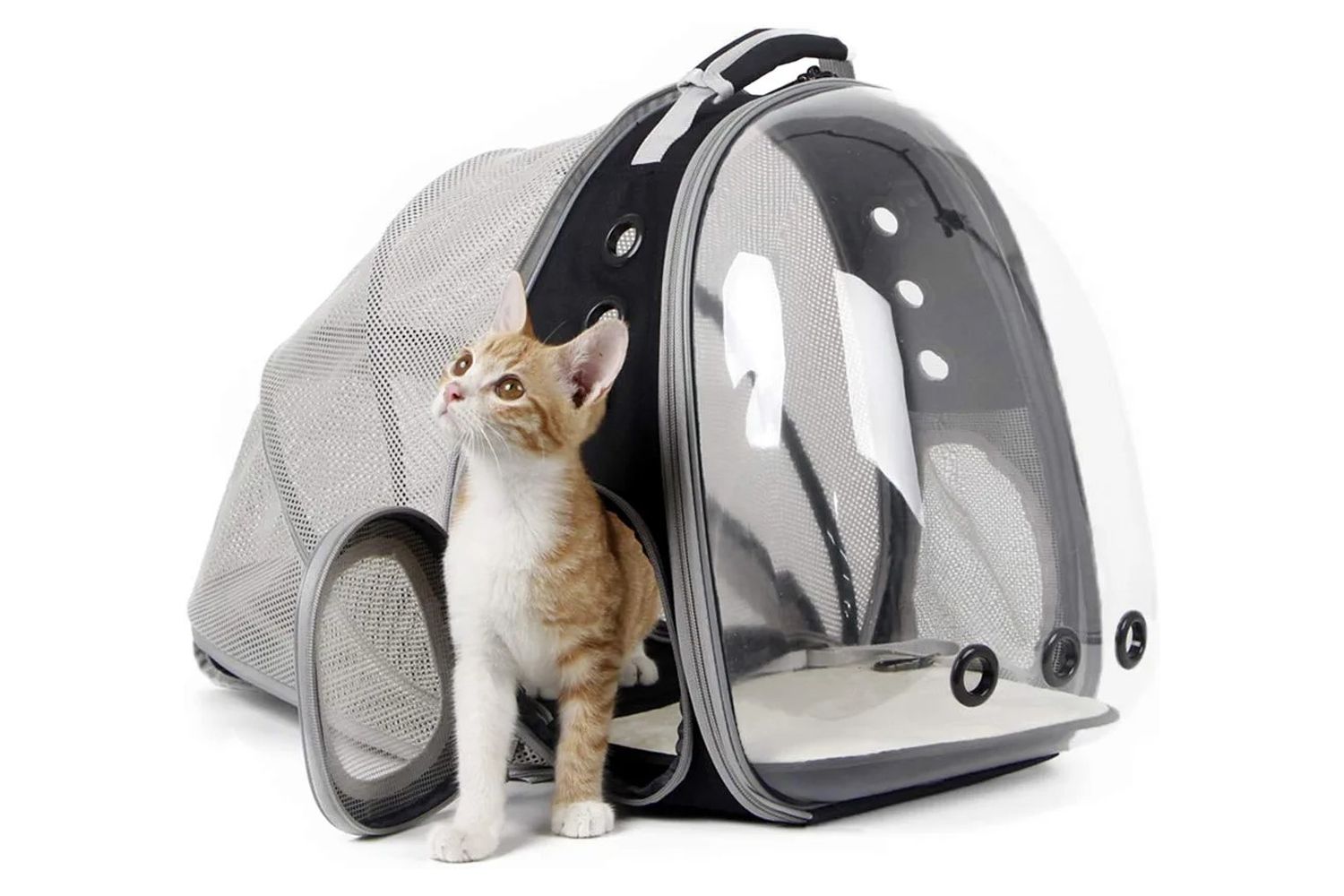 Halinfer Expandable Space Capsule Cat Backpack