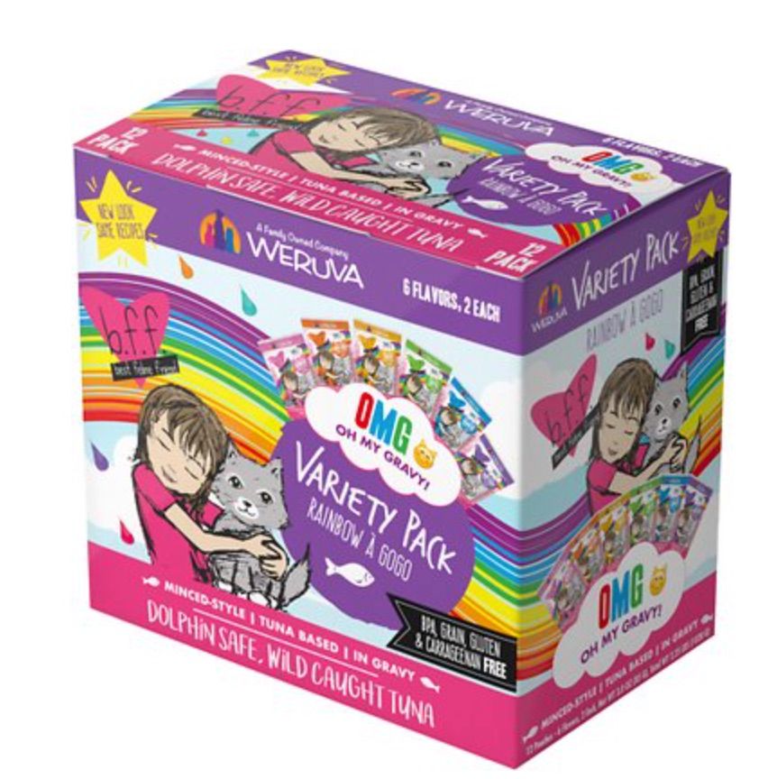 Weruva BFF OMG彩虹Gogo品种包湿猫食物袋