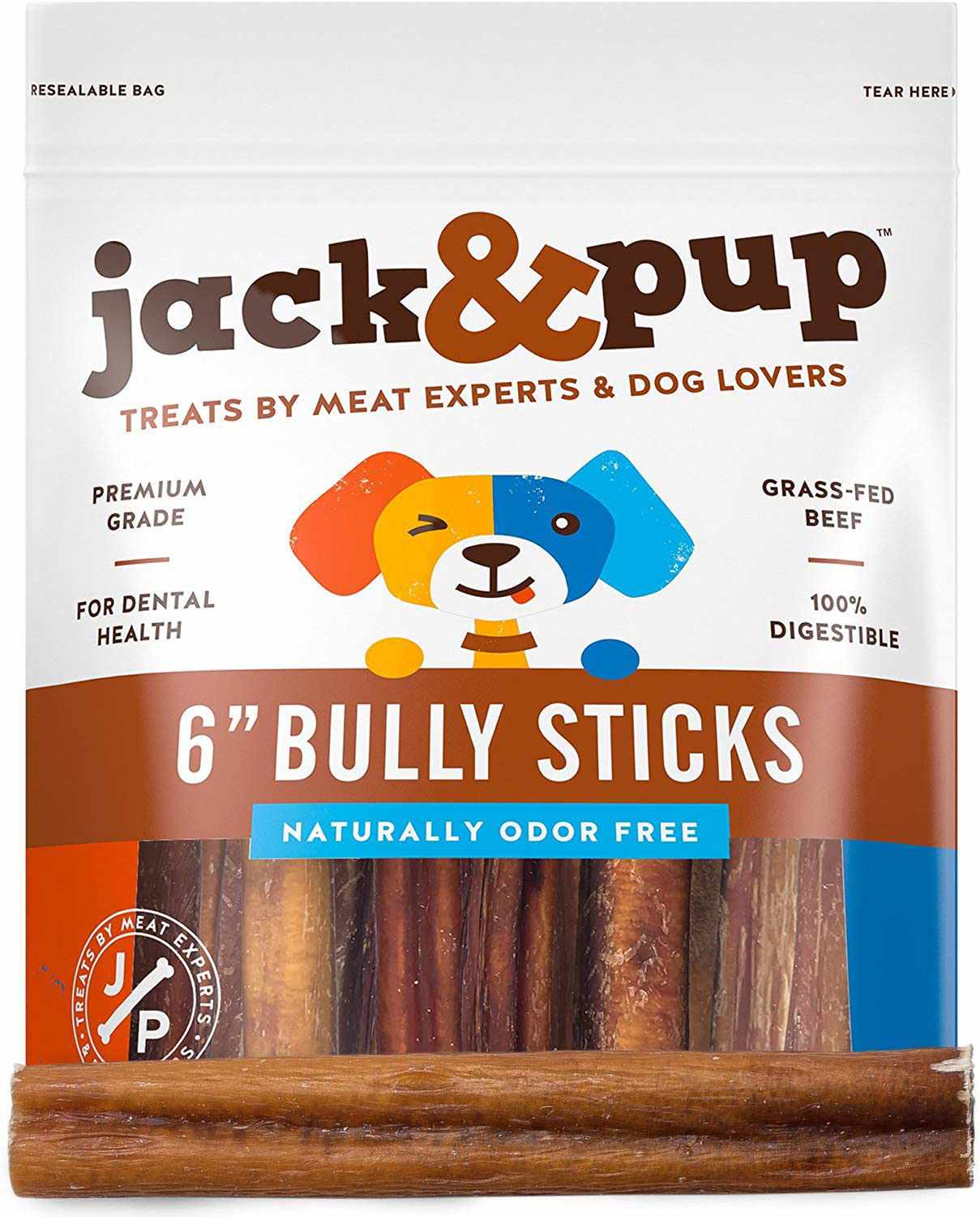 Jack & Pup 6英寸优质无异味棒
