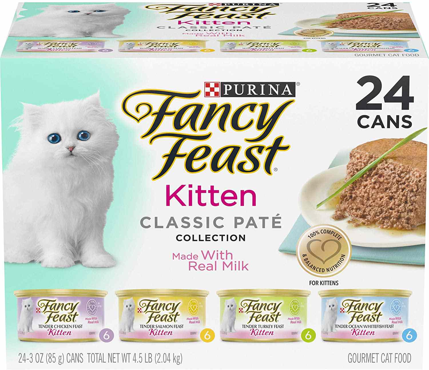 普里纳花式盛宴谷物无馅饼湿小猫食物品种包装