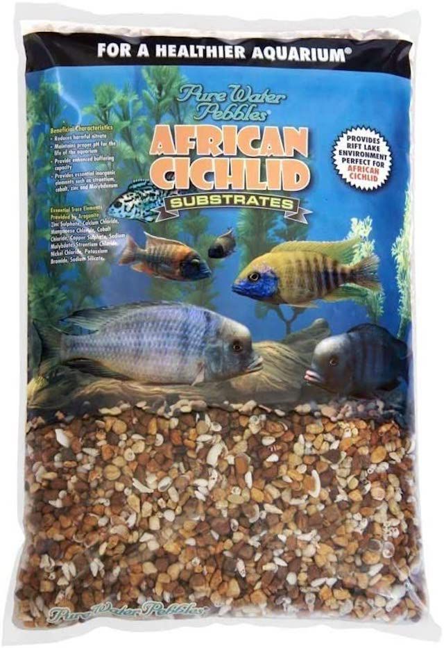 纯水鹅卵石非洲慈鲷生物活性天然白色水族馆活沙非洲慈鲷20磅