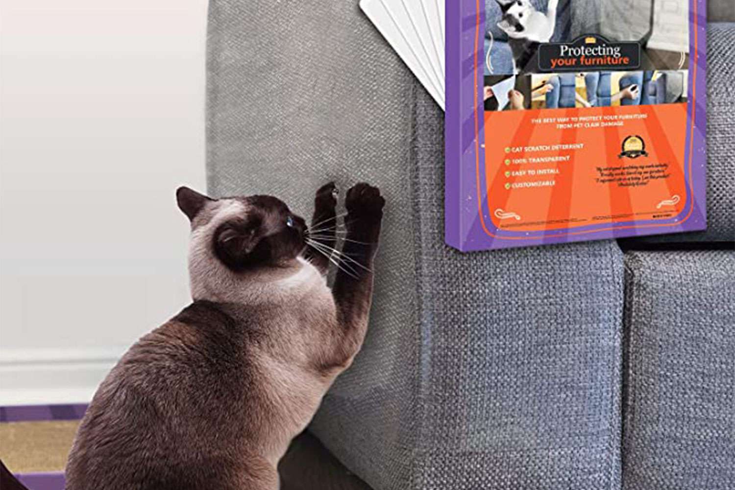 Stelucca Amazing Shields Cat Scratch Deterrent