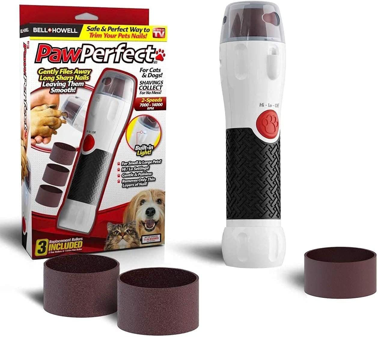 Bell + Howell PawPerfect宠物指甲旋转锉