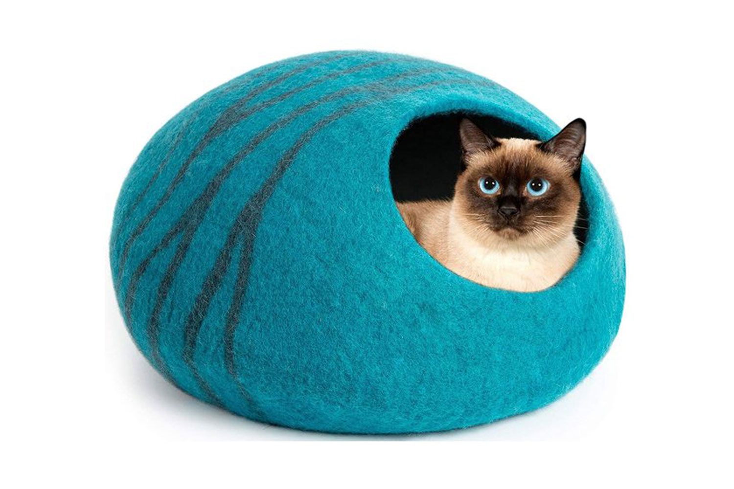 Meowfia高级毛毡猫洞床